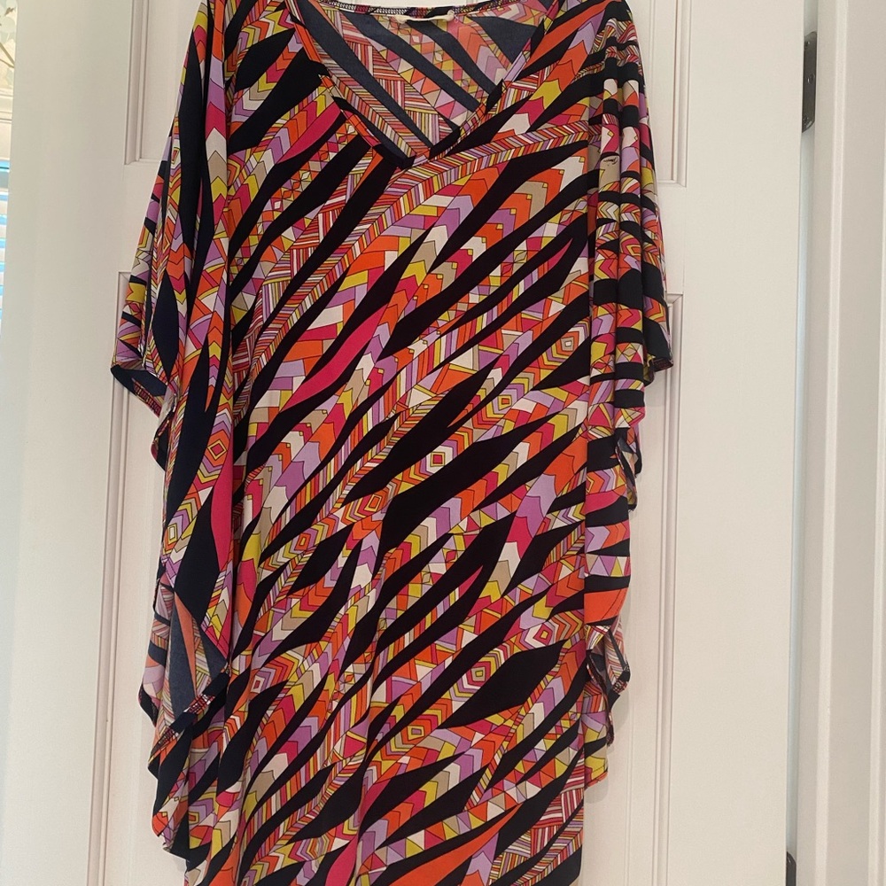 Trina Turk Vibrant Multicolor Geometric Women's Mini Dress